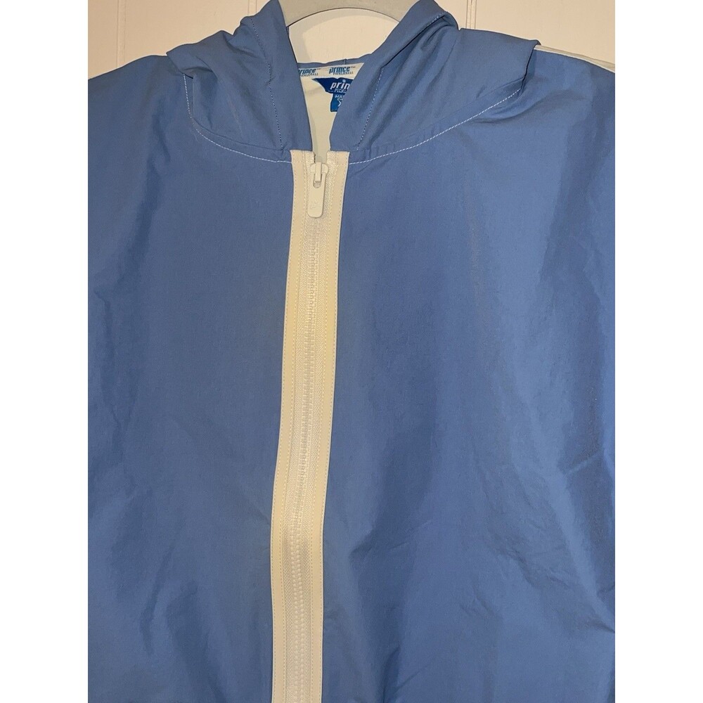 Women's Cropped Hooded Full Zip Windbreaker Jacket XS Blue Prince Pickleball - Picture 3 of 12